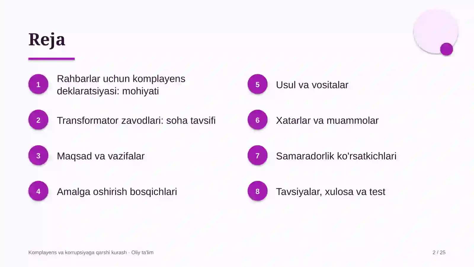transformator zavodlarida rahbarlar uchun komplayens deklaratsiyasini joriy etish 9092 2