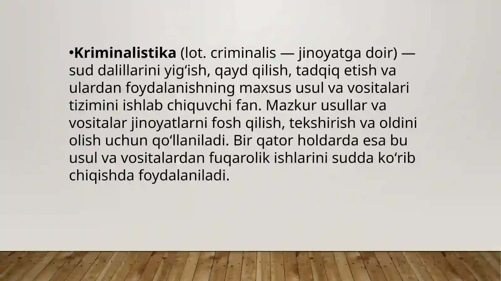Kriminalistika 2