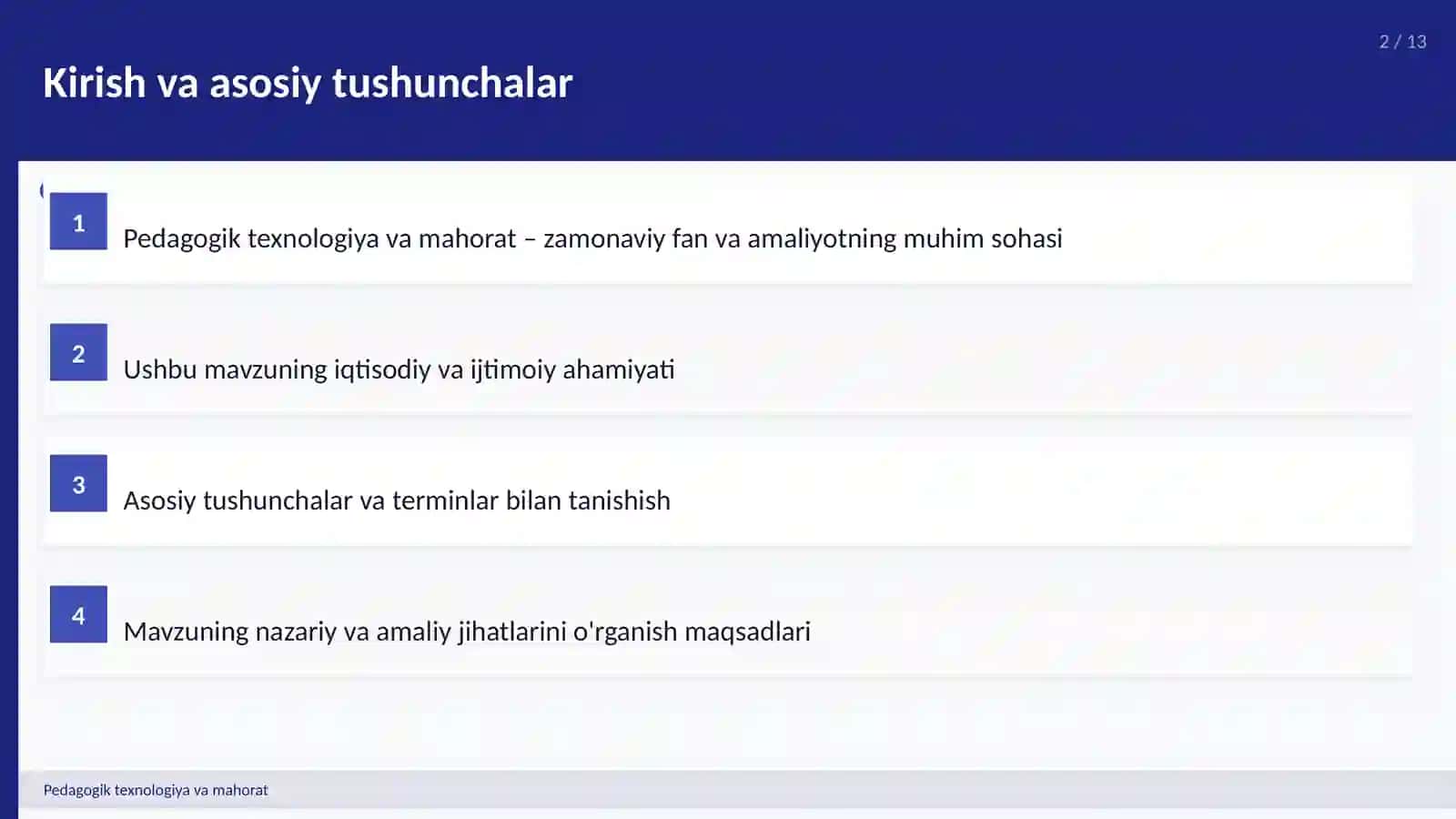 Pedagogik texnologiya va mahorat 2