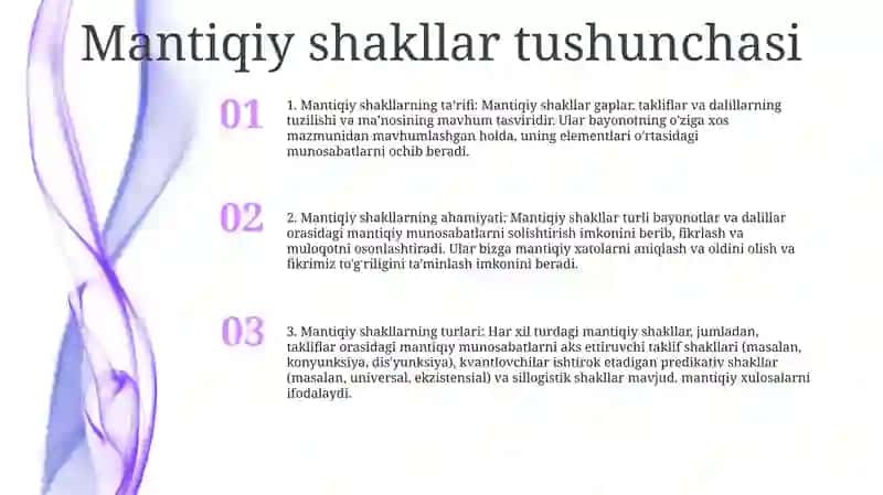 Tafakkurning Mantiqiy Shakllari Va Qonunlari 2