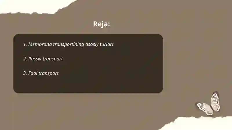 Membrana transporti 2
