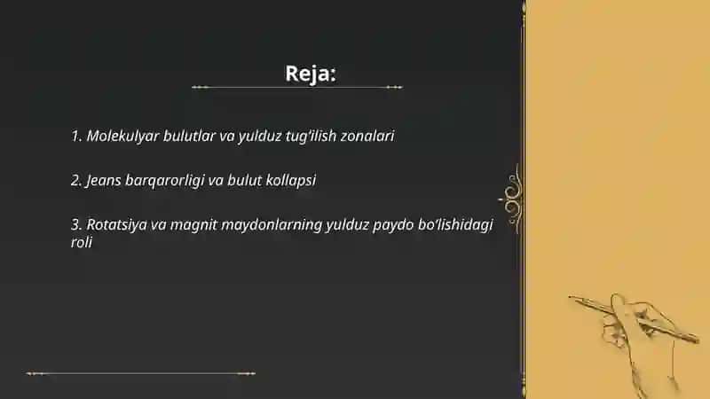 Molekulyar bulutlar va yulduz tug‘ilish zonalari 2