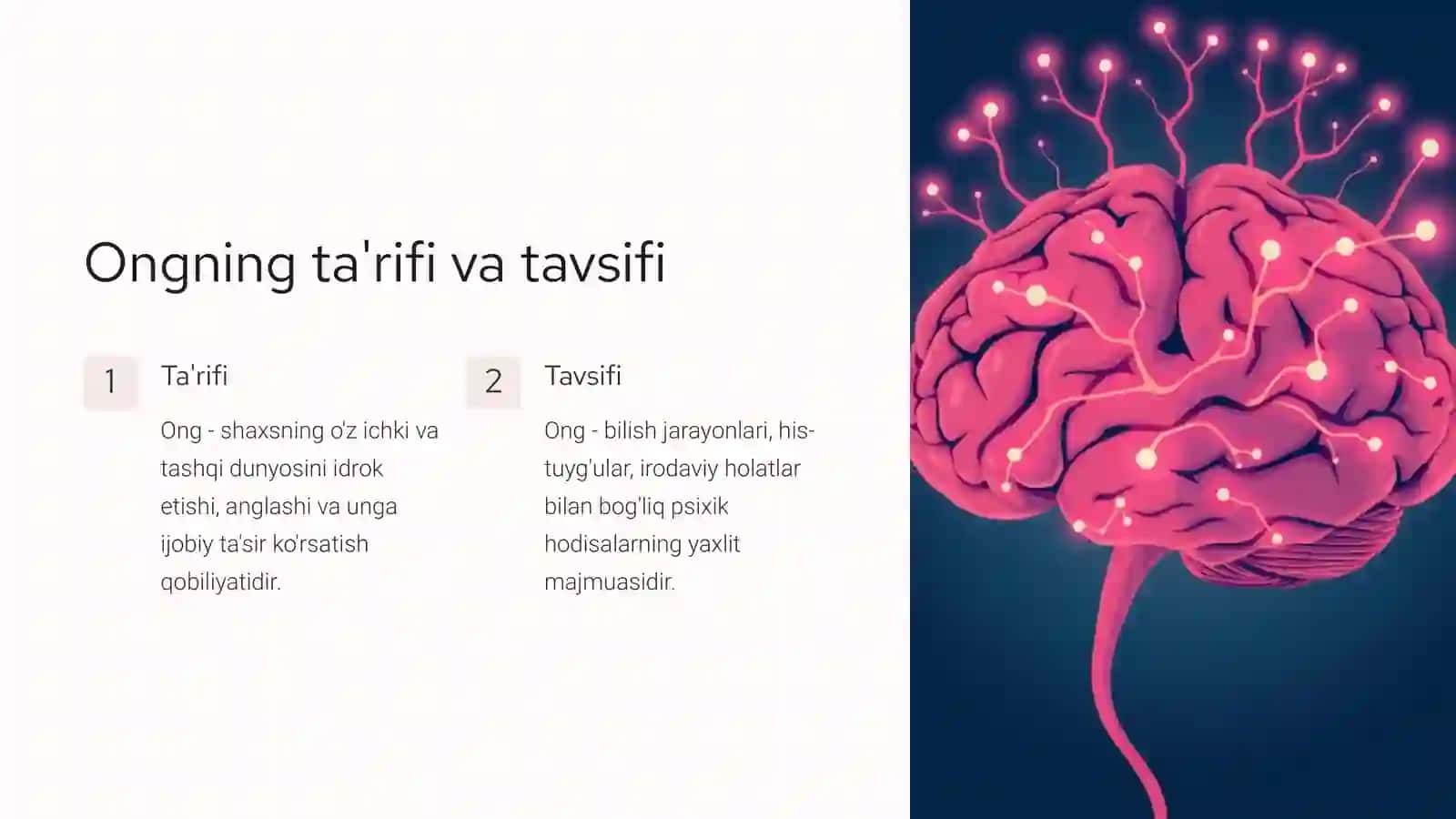 Ong haqida tushuncha va uning xossalari 2
