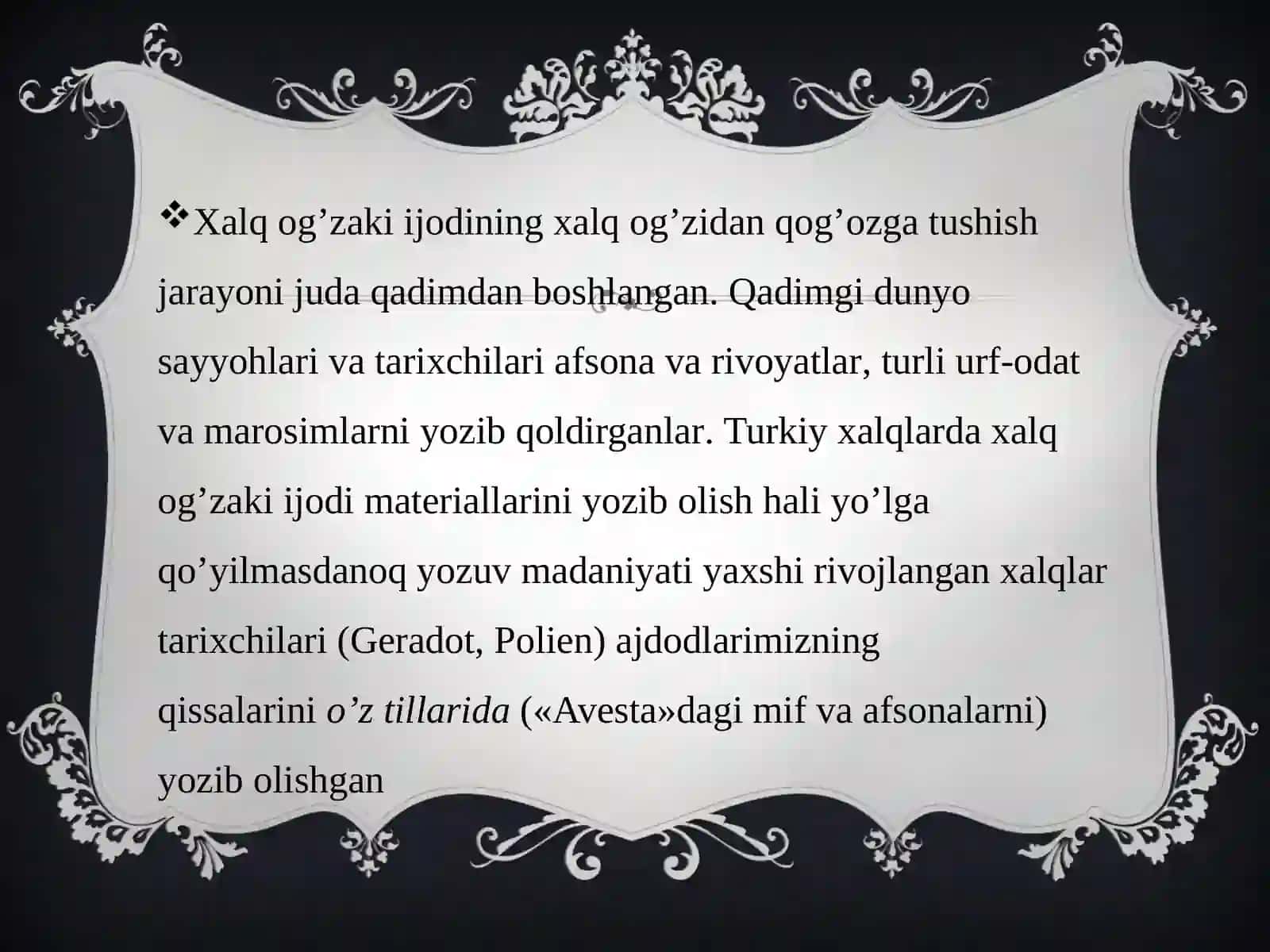 XALQ OG`ZAKI IJODIDA NUTQ ODOBI MASALALARI 2