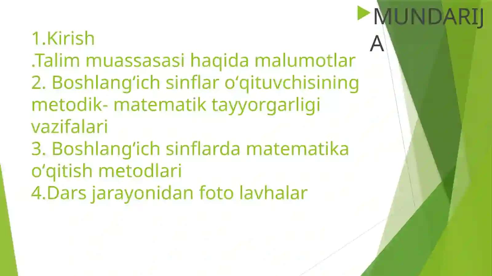 Boshlangʻich ta'lim nazariyasi va metodikasi 2