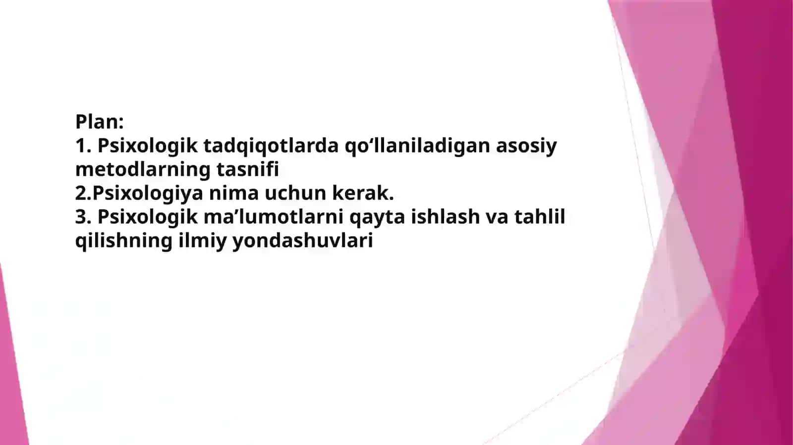 Psixologiya metodlari 2