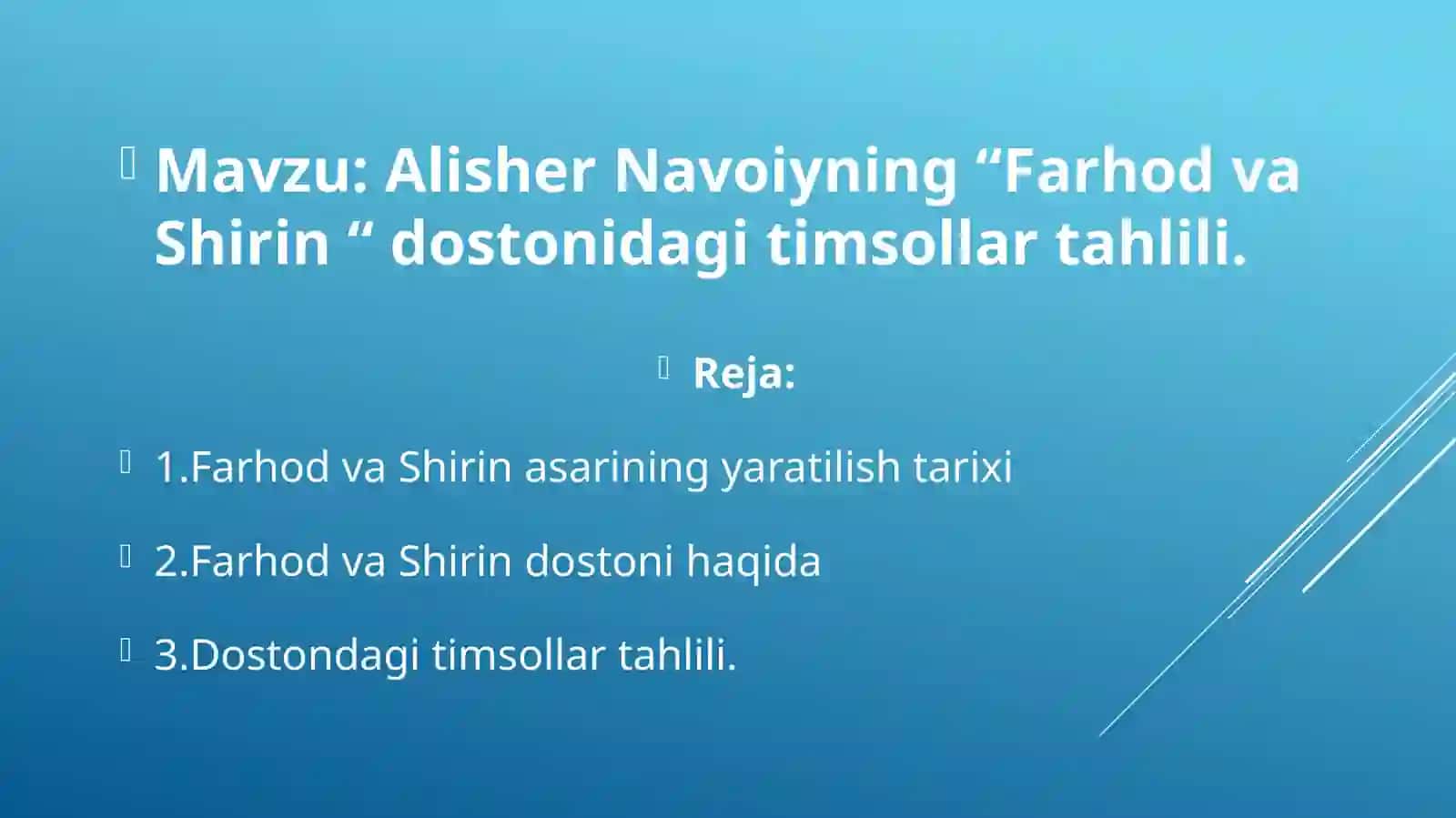 Farhod va Shirin dostoni 2