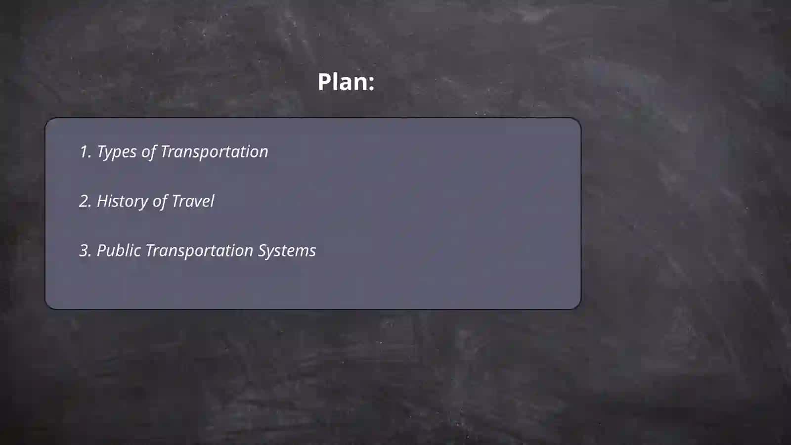 Types of Transportation 2