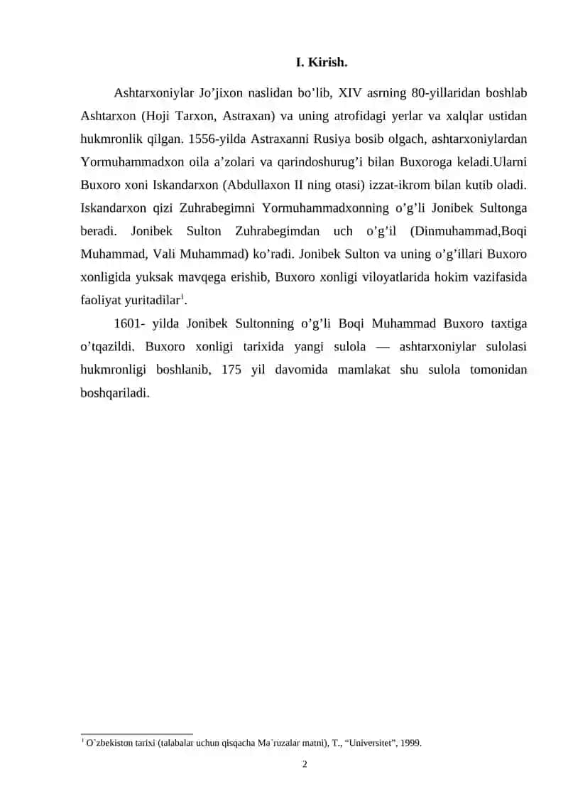 ASHTARXONIYLAR DAVLATI TIZIMI VA BOSHQARUV TARTIBLARI 2