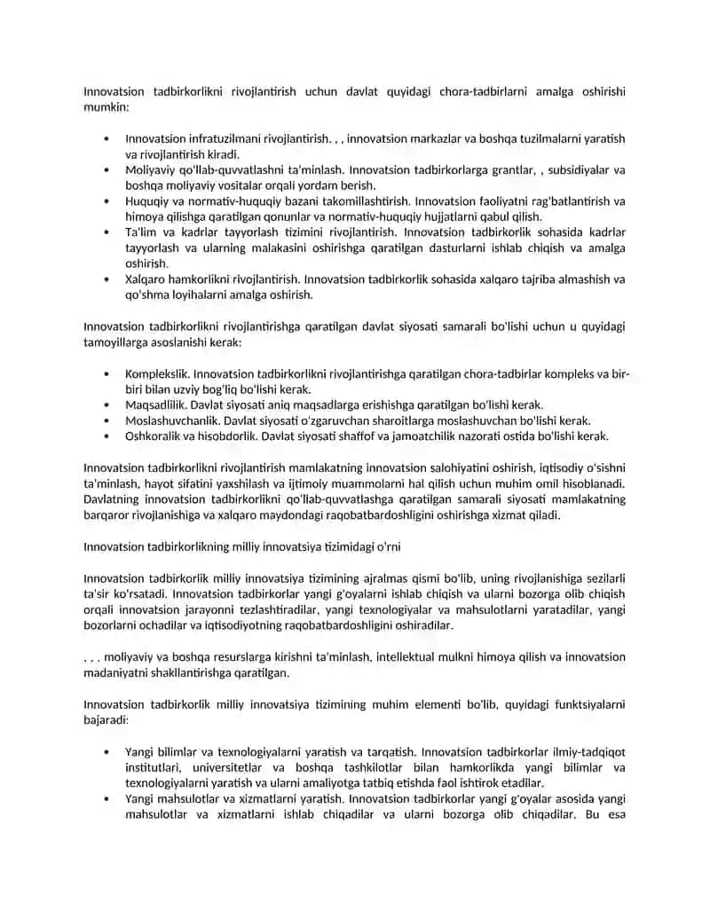 Innovatsiya tadbirkorlik 2