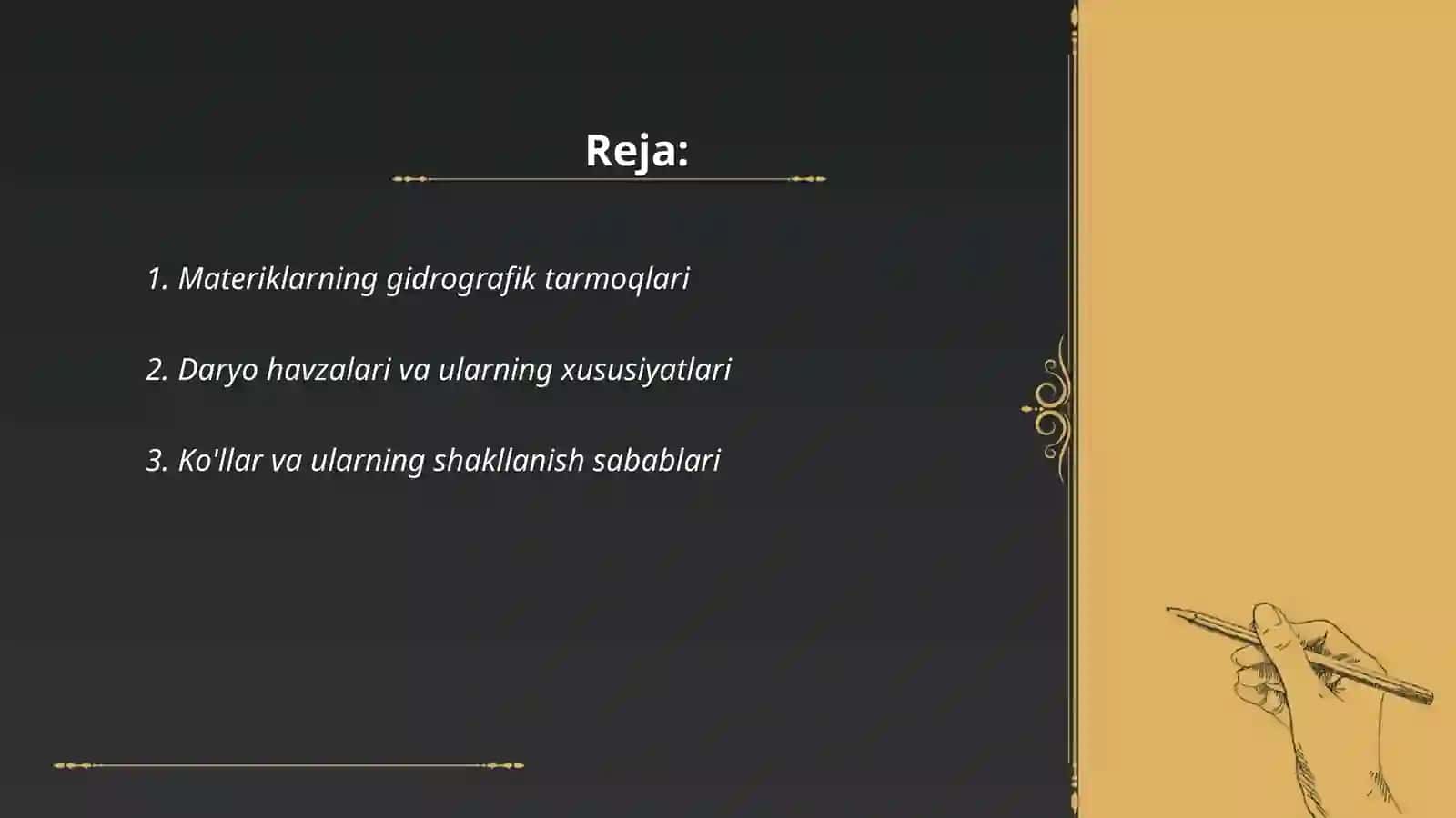 Materiklar gidrografiyasi 2