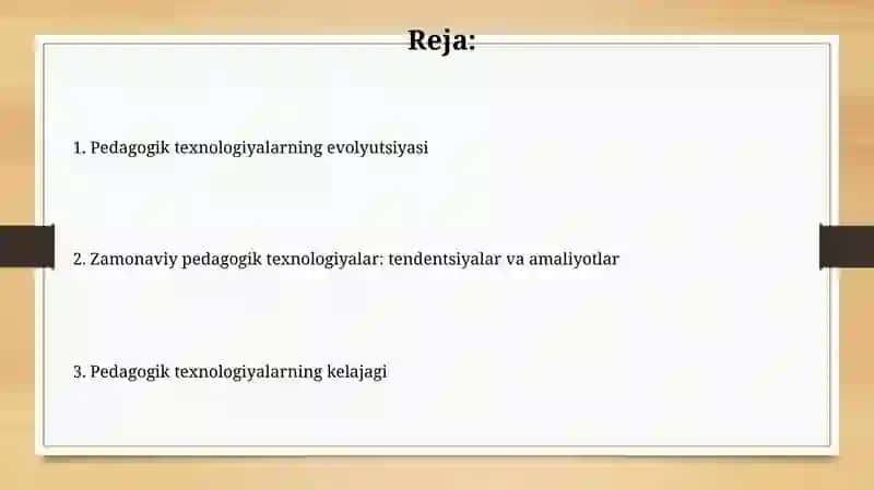 Pedagogiktexnologiyalarrivojlanishi 2