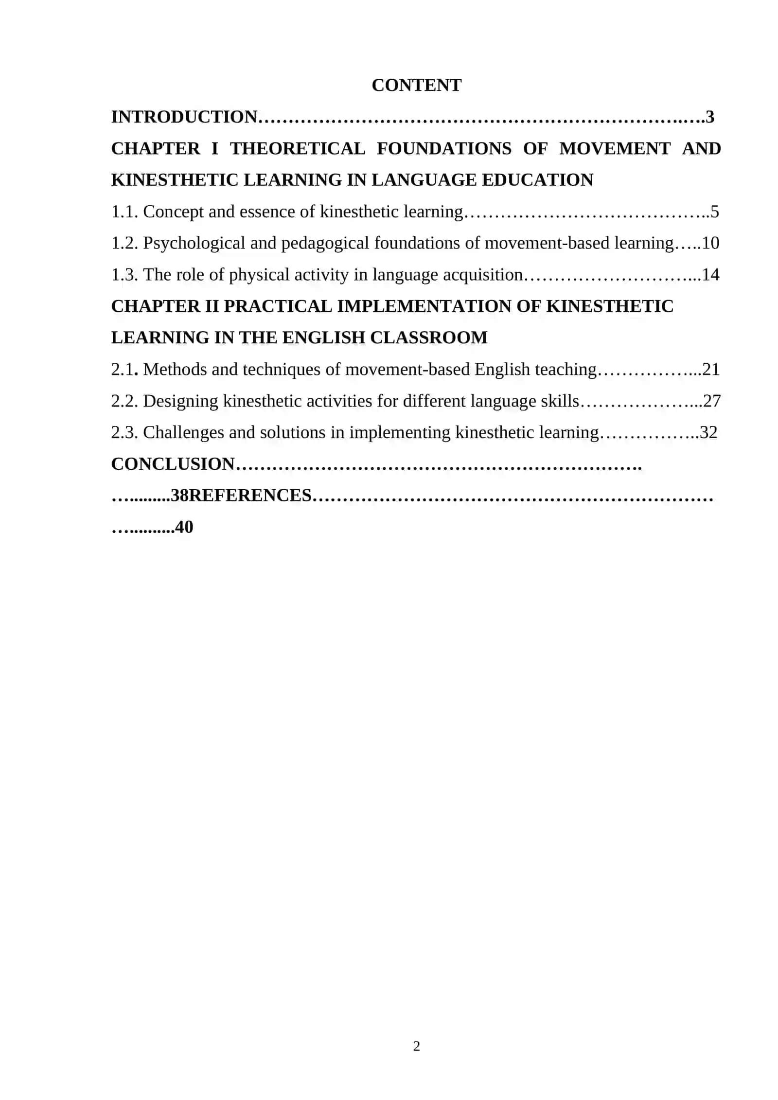 Movement and Kinesthetic Learning in the English Classroom 2