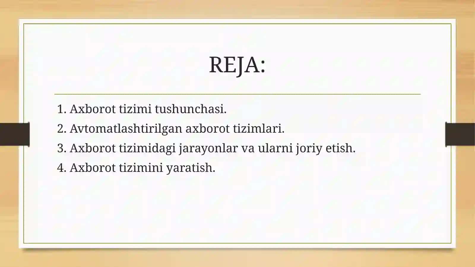 AMALIY AXBOROT TIZIMLARI 2