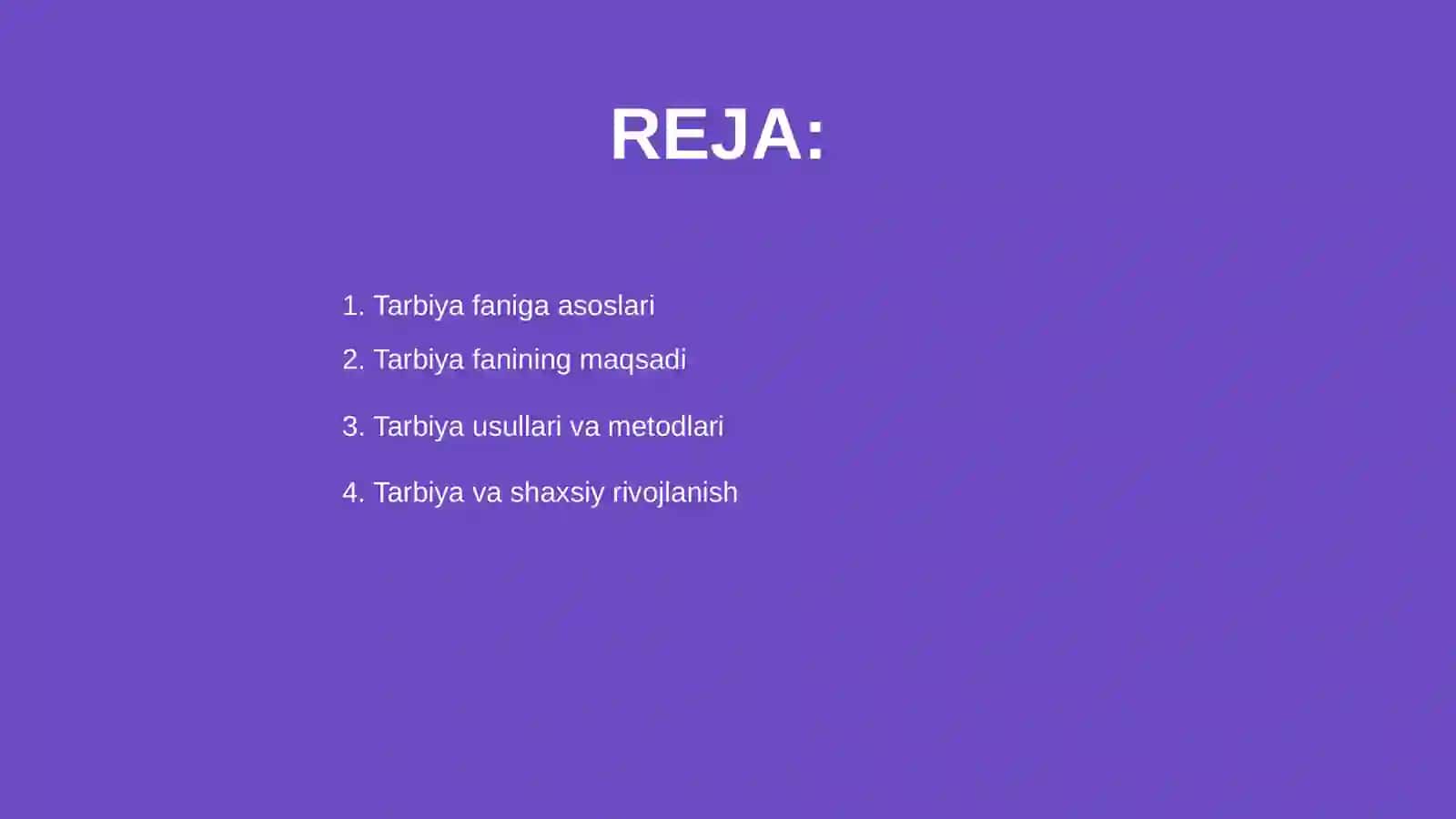 Tarbiya faniga asoslari 2
