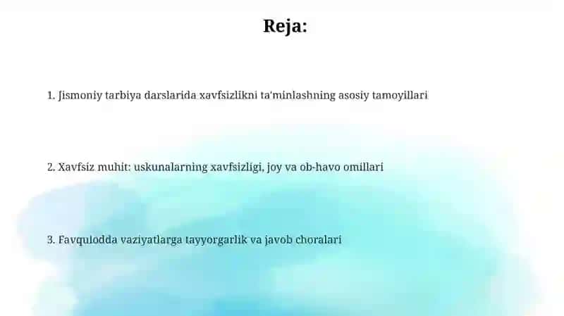 Jismoniy tarbiya darsida oʻquvchilar xavfsizligi 2