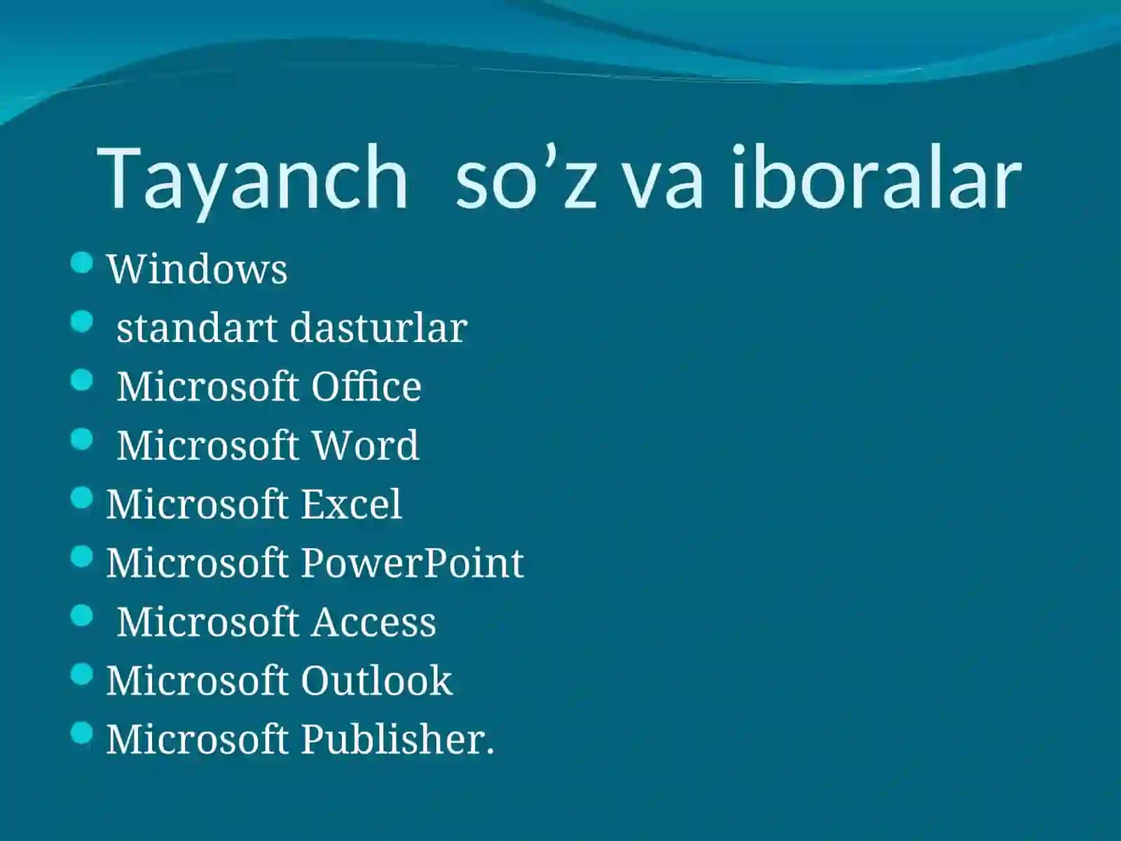 Windows standart dasturlari, Office dasturlari paketi, Microsoft Office yaratilishi 2