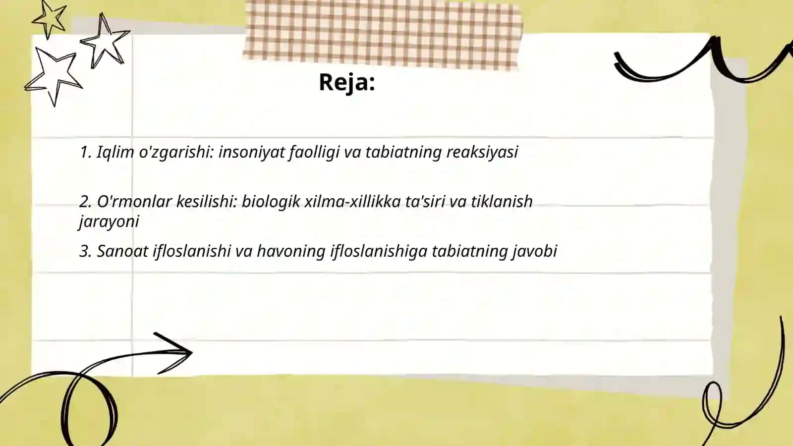 Insoniyatning tabiatga ta'siri va tabiatning unga javobi 2