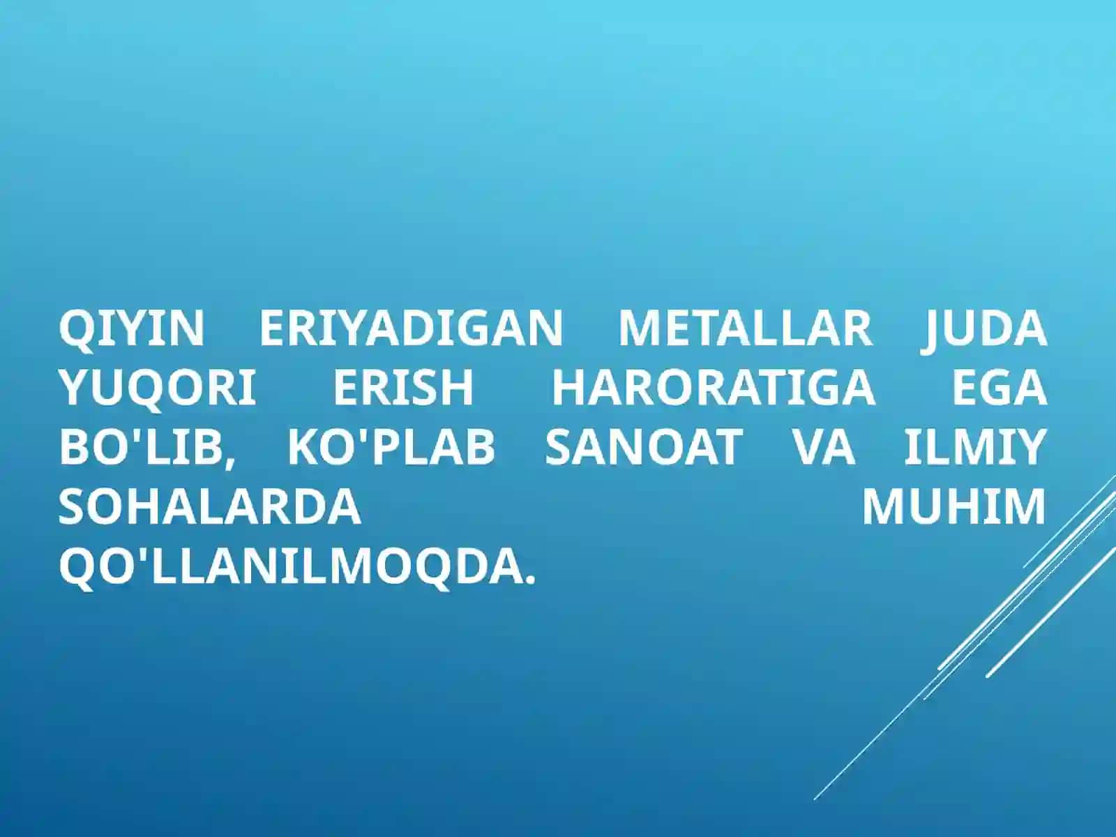 QIYIN ERIYADIGAN METALLAR 2