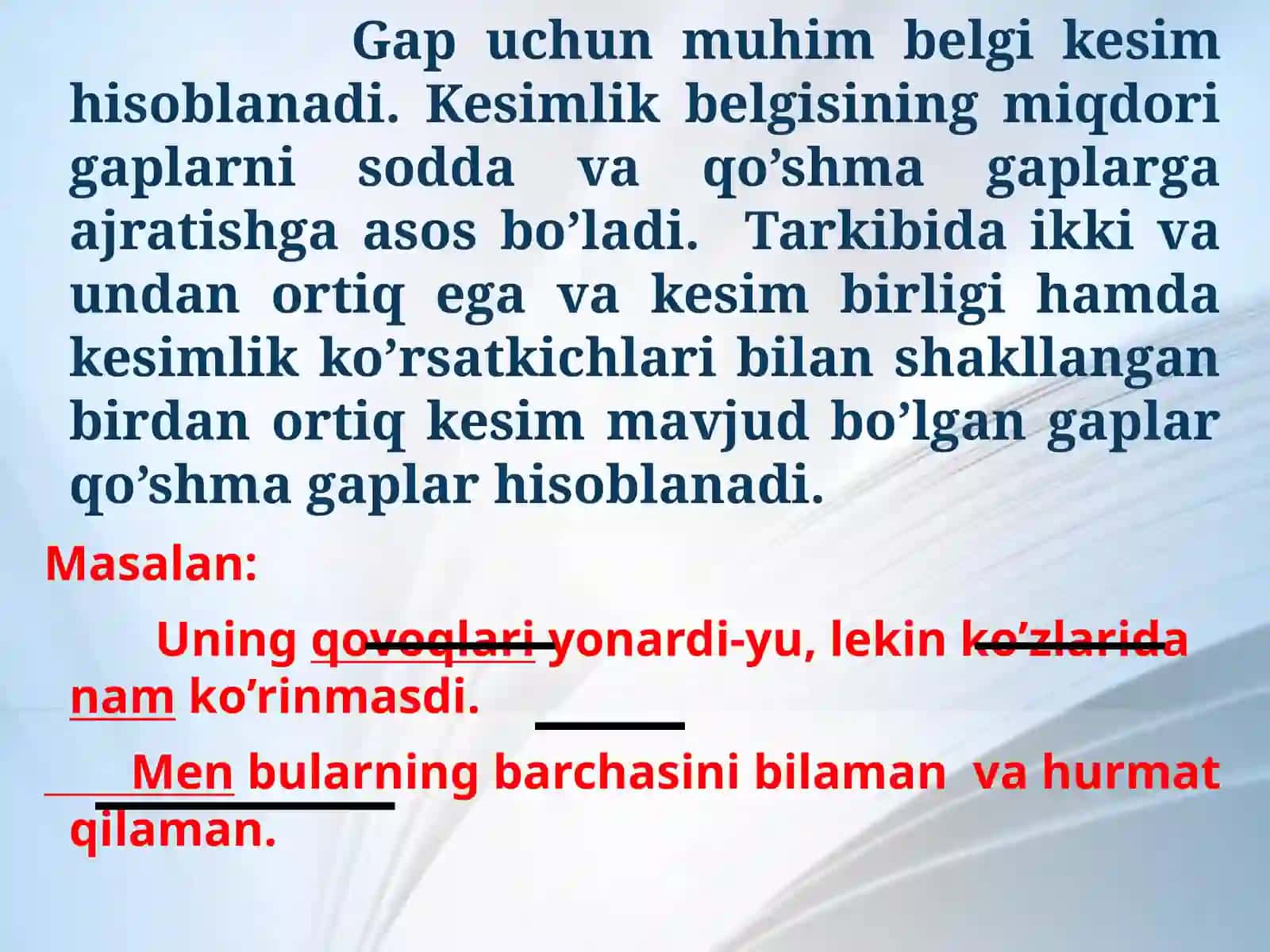 QO`SHMA GAPLAR. BOG’LANGAN QO’SHMA GAPLAR 2