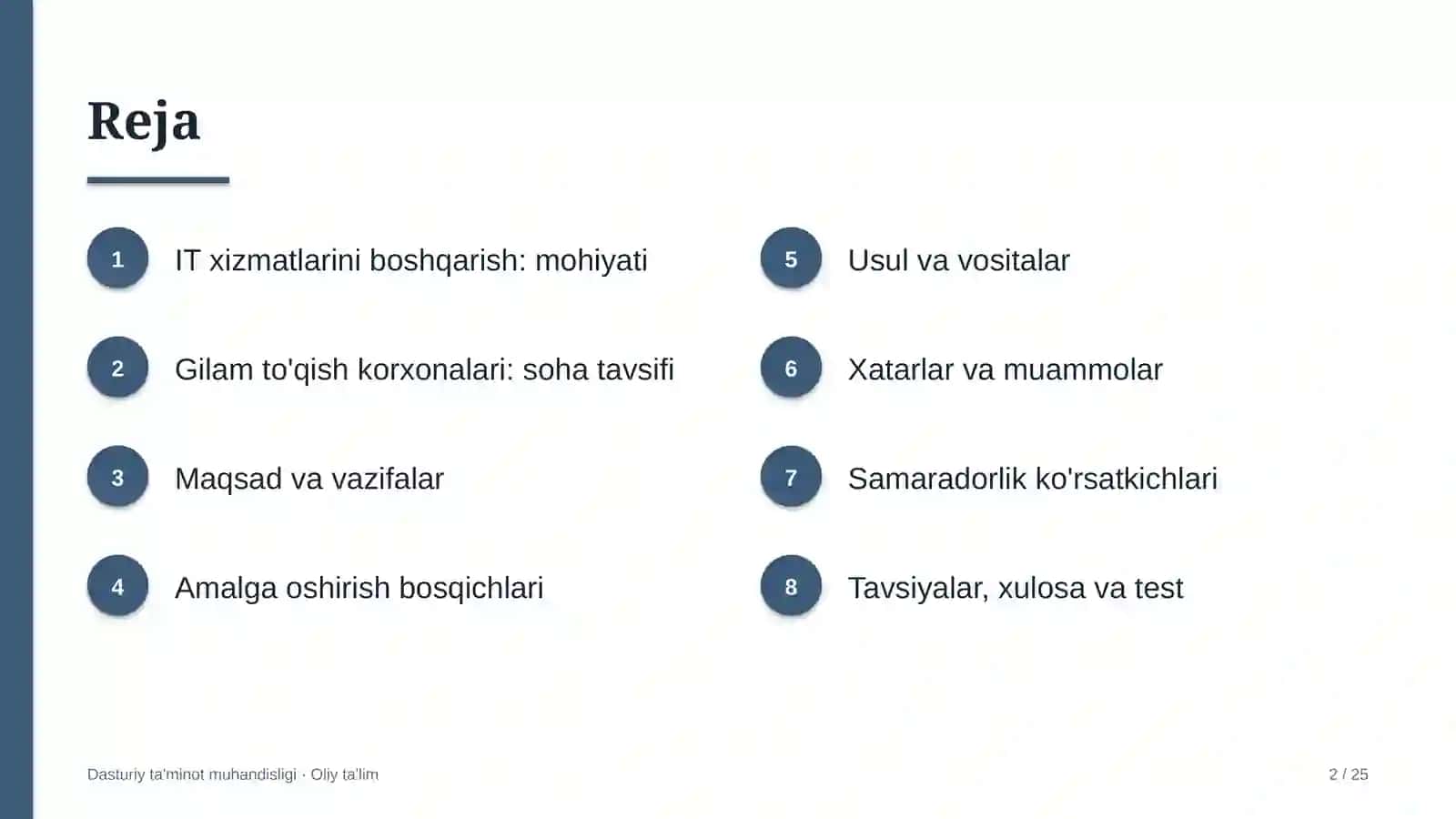gilam to'qish korxonalarida it xizmatlarini boshqarish 3767 2