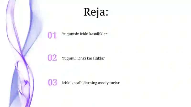 Ichki kasalliklar turlari 2