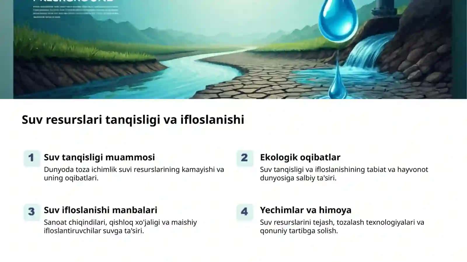 Dunyo muammolari: kelajak uchun tahdid 2