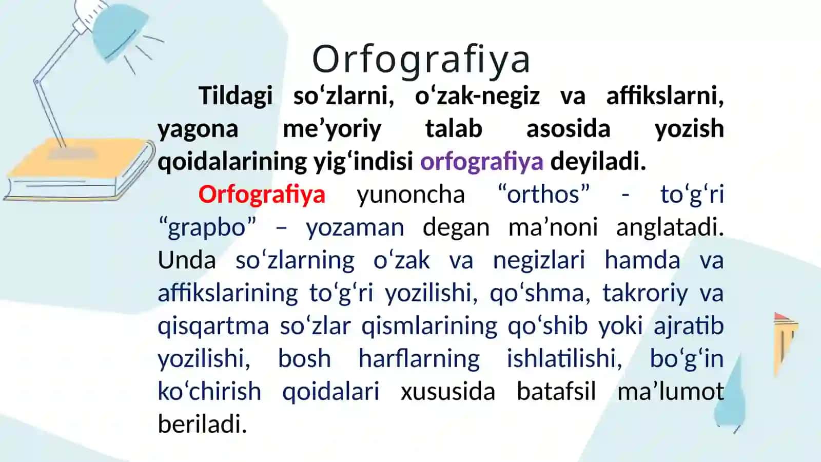 ORFOGRAFIYA VA ORFOEPIYA 2