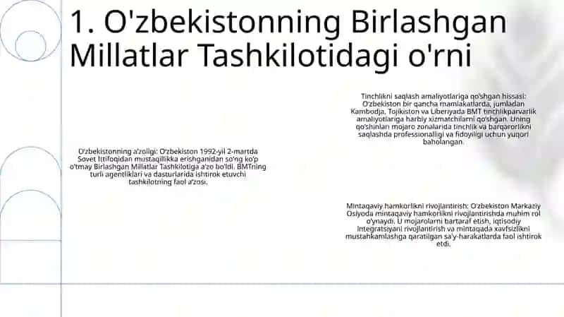 Oʻzbekiston Va Jahon Hamjamiyati 2