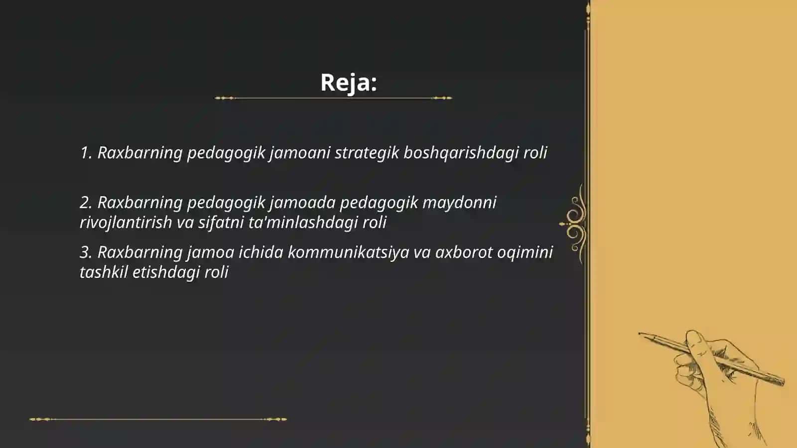 Pedagogik jamoani boshqarishda raxbarning roli 2