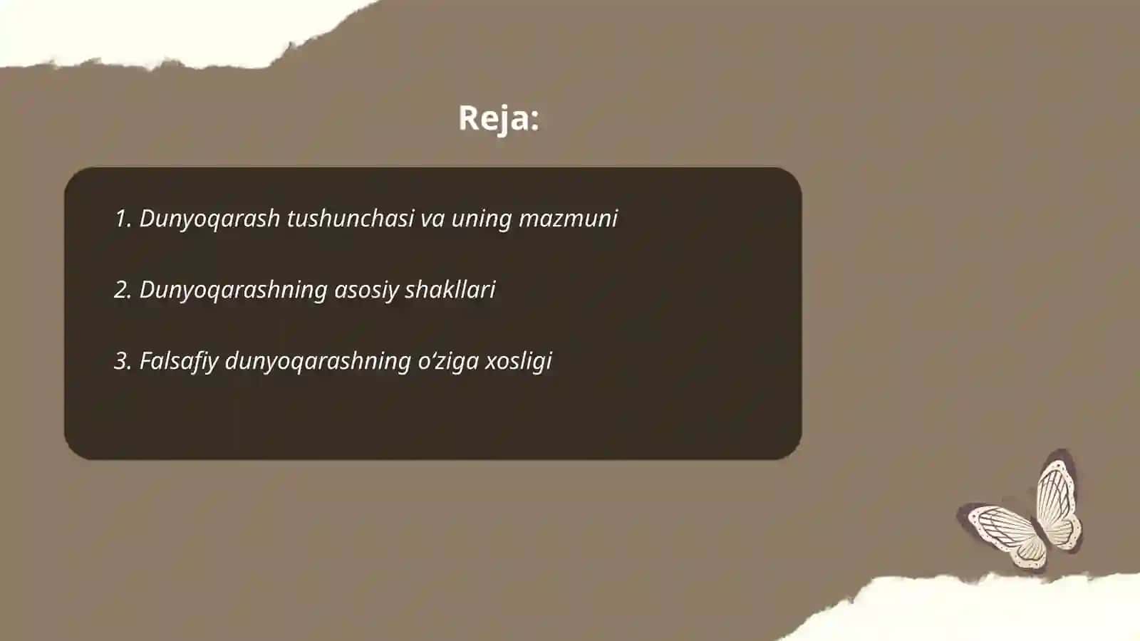 Dunyoqarash va uning asosiy shakllari 2