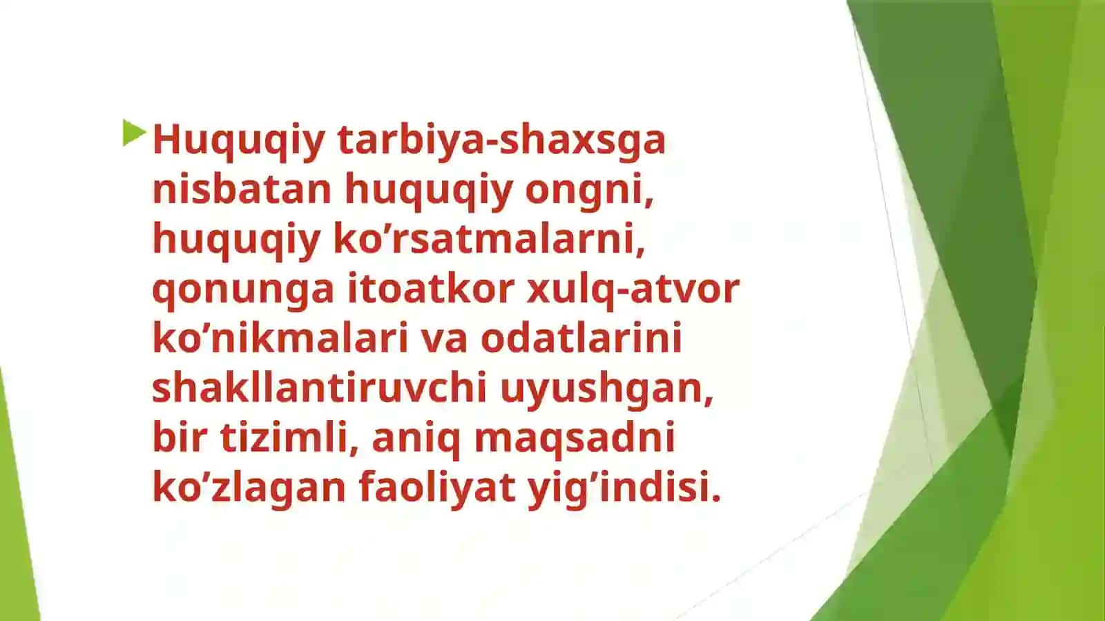 Huquqiy tarbiyaning maqsad vavazifalari 2