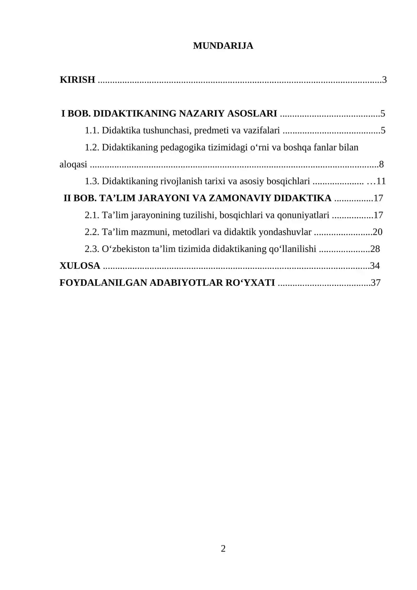 Didaktika ta’lim nazariyasi sifatida 2