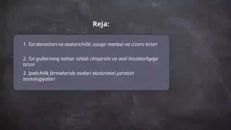 Ipakchilik va asalarichilikni bogliqligi 2