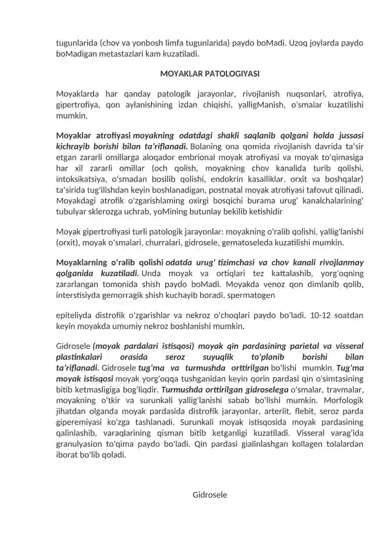 Erkaklar jinsiy organlarining kasalliklari 2