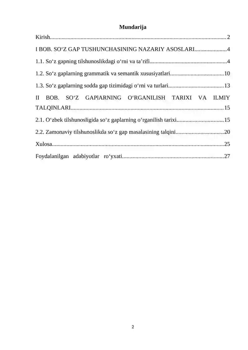 SO‘Z-GAPLARNING O‘RGANILISH TARIXI 2
