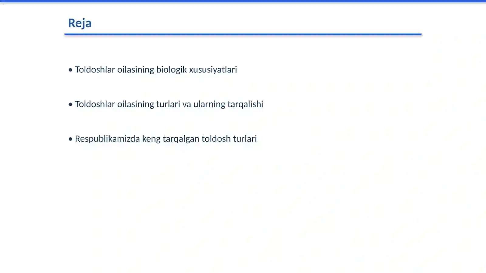 Toldoshlar oilasi 2