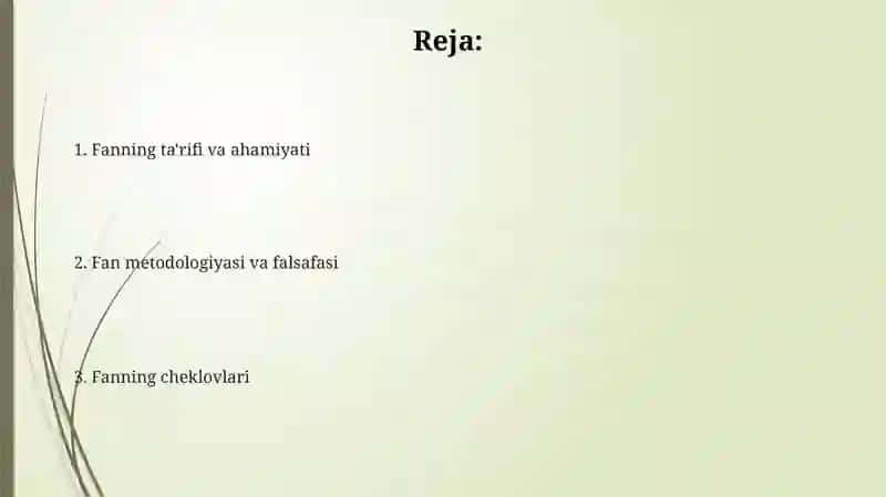 Fan bilimning eng oliy shakli sifatida 2