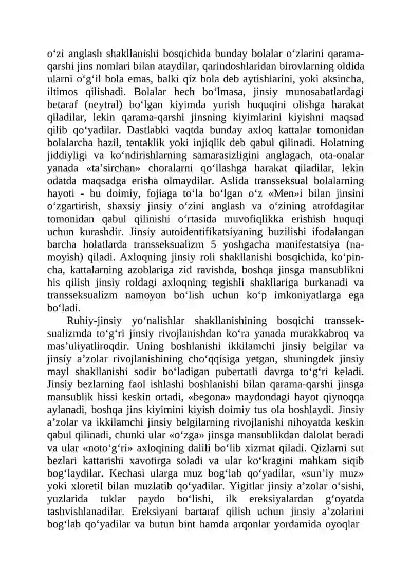 Ruhiy-jinsiy rivojlanish deviatsiyasi 2