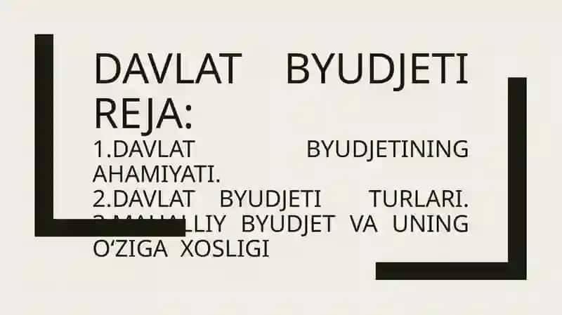 Davlat Byudjeti 2