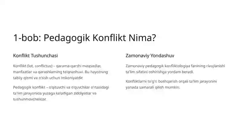 Pedagogik Konflikt Turlari va Ularni Bartaraf Etish Yo'llari 2