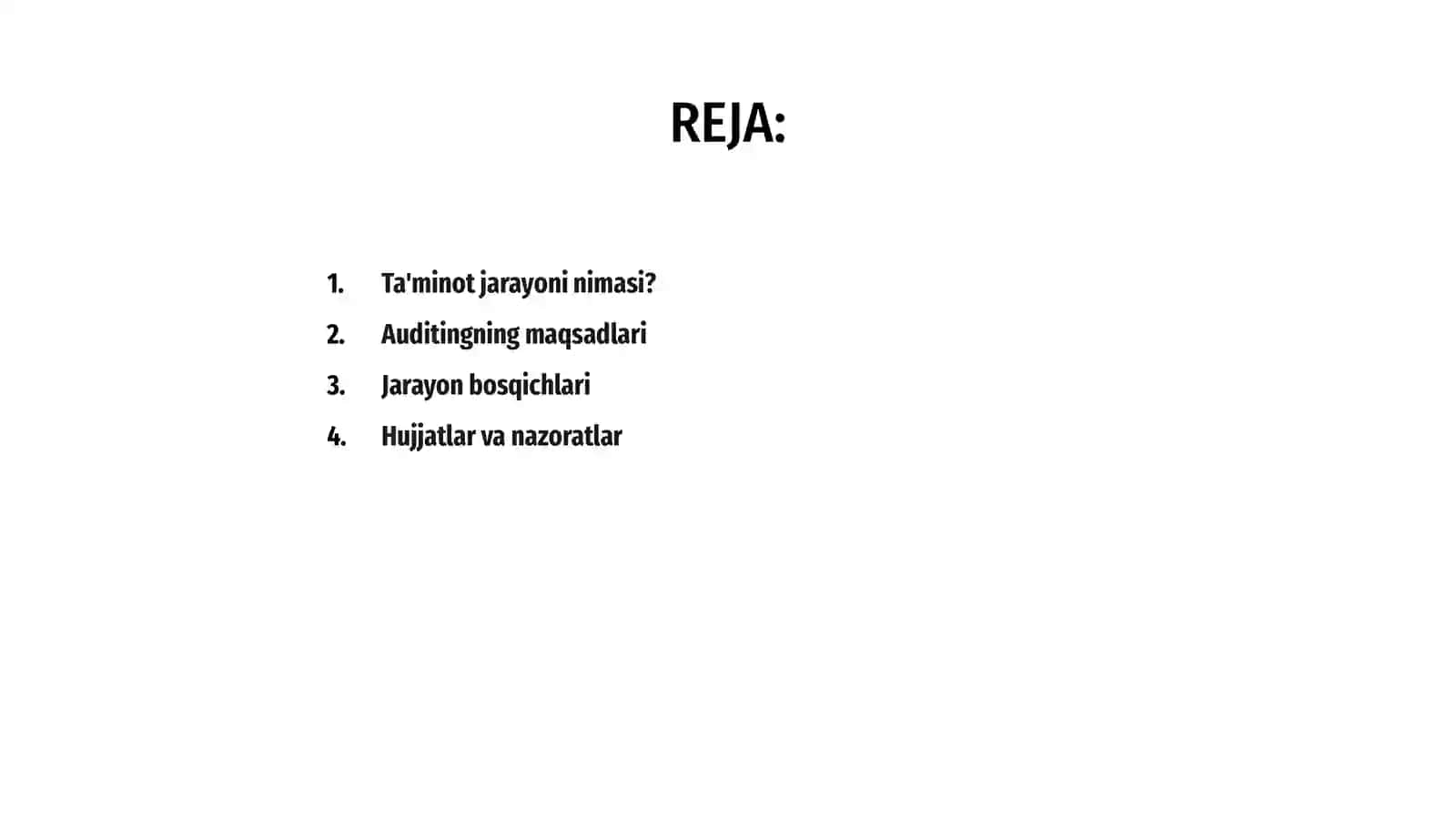Ta'minot jarayoni auditi 2