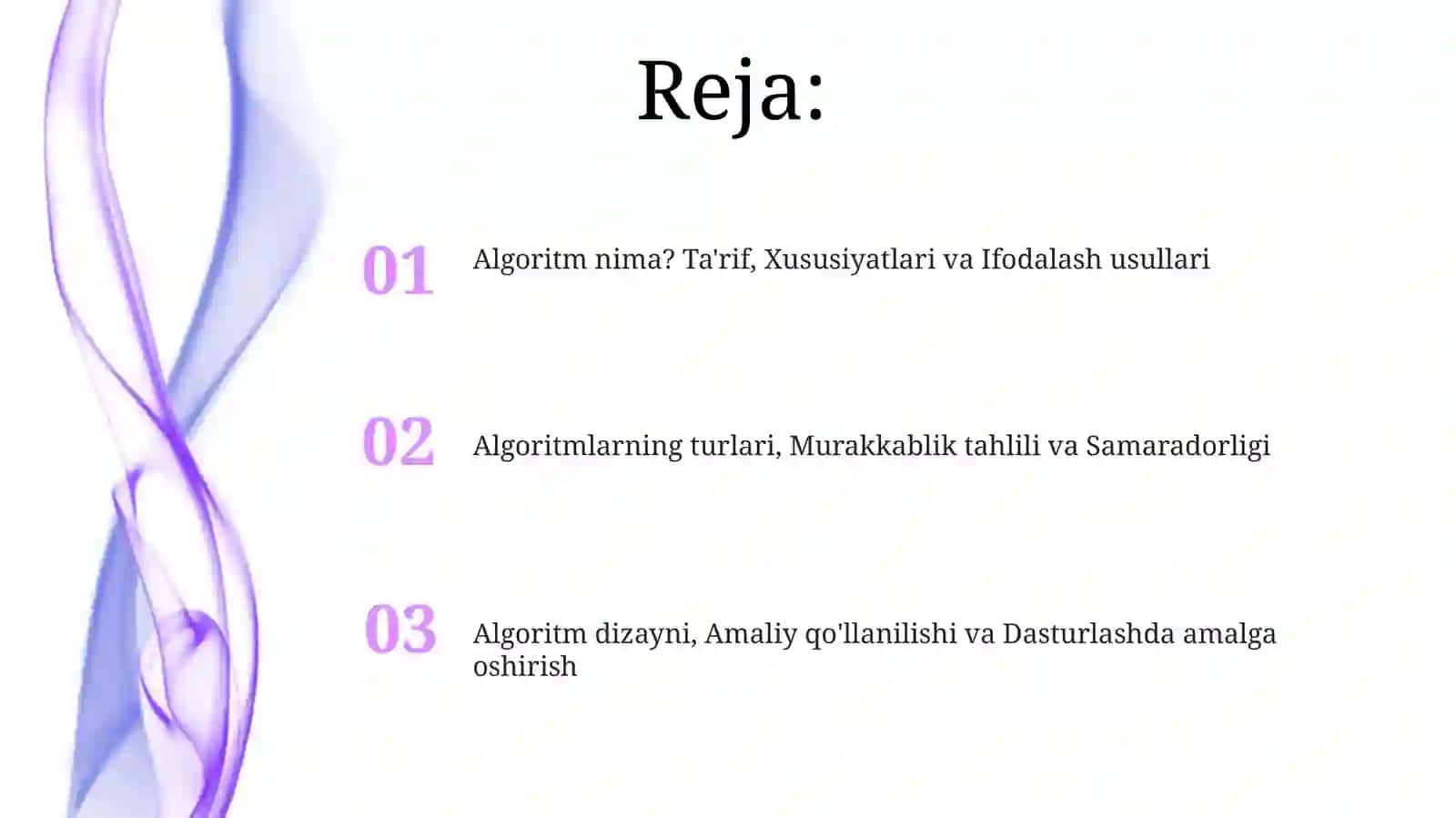 Algoritm nima? 2