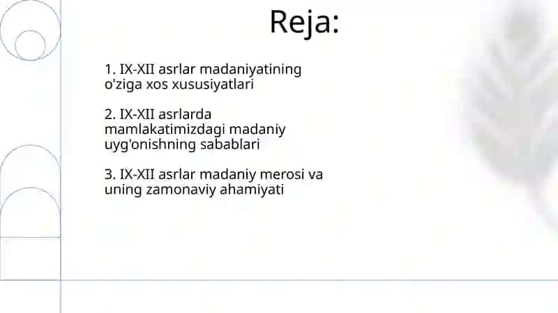 IX-XII asrlarda madaniy uygʻonish 2