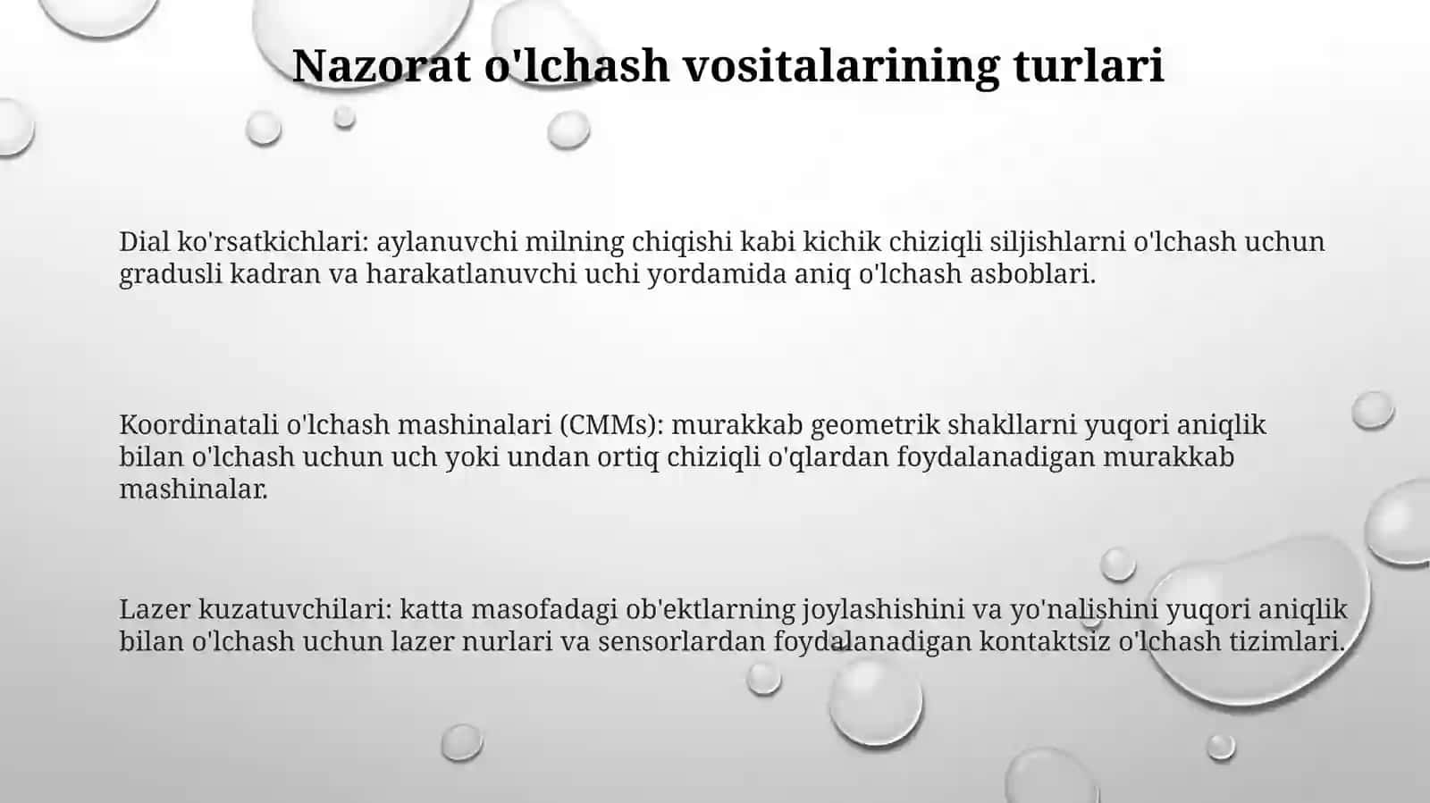 Nazorat OʻLchash Vositalari 2