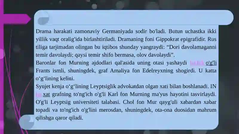 SHILLERNING QAROQCHILAR TRAGEDIYASI 2