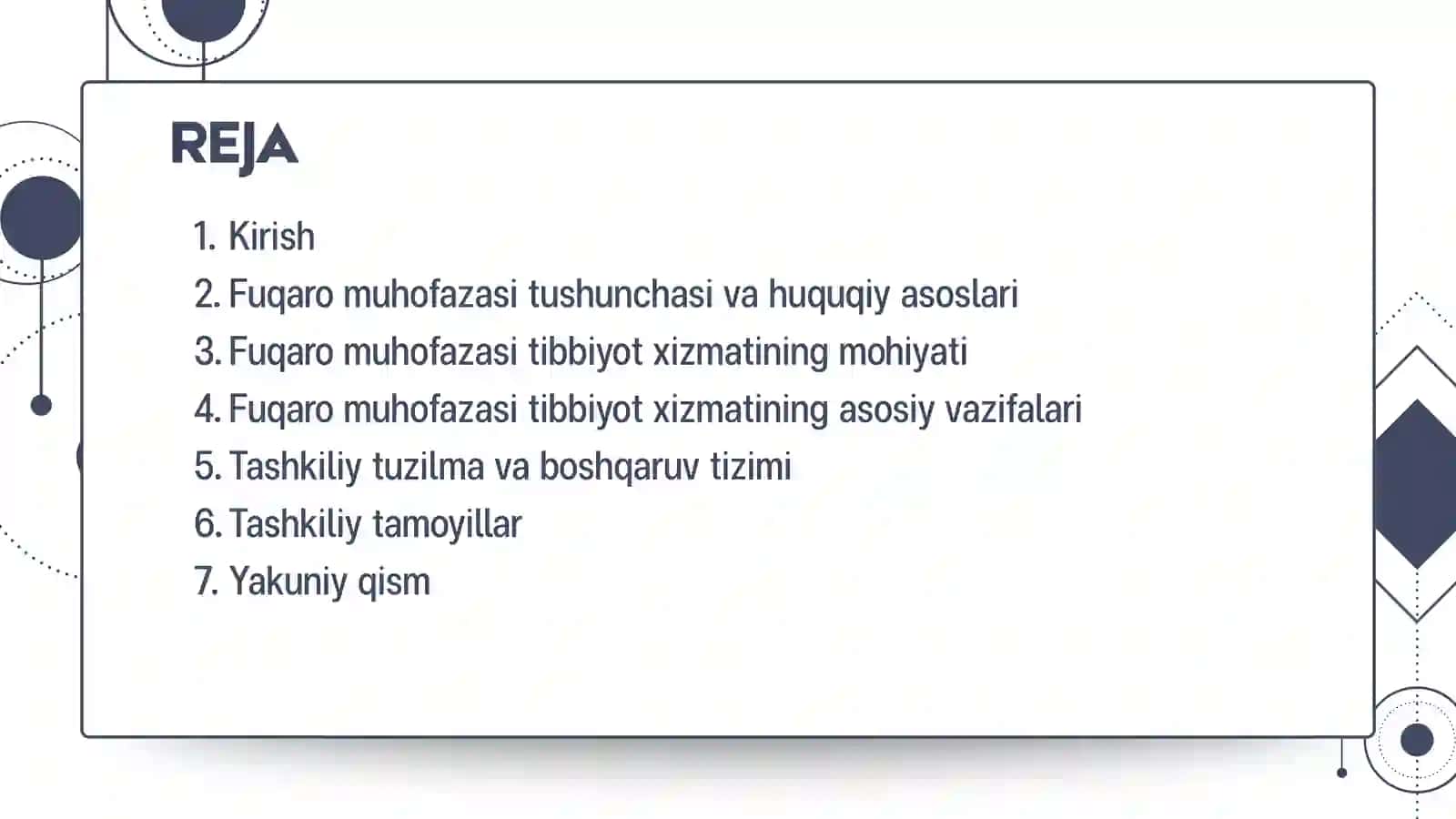 FUQARO MUHOFAZASI TIBBIYOT XIZMATI, VAZIFASI, TASHKILIY TAMOYILLAR 2
