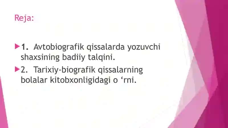 Avtobiografik va biografik qissalar 2