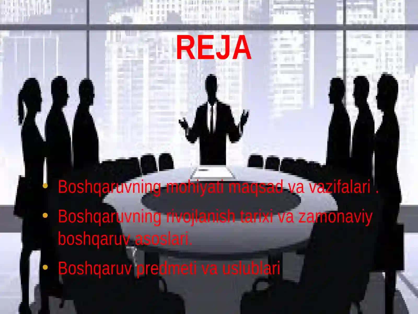 Boshqaruvning mohiyati predmeti va usullari 2