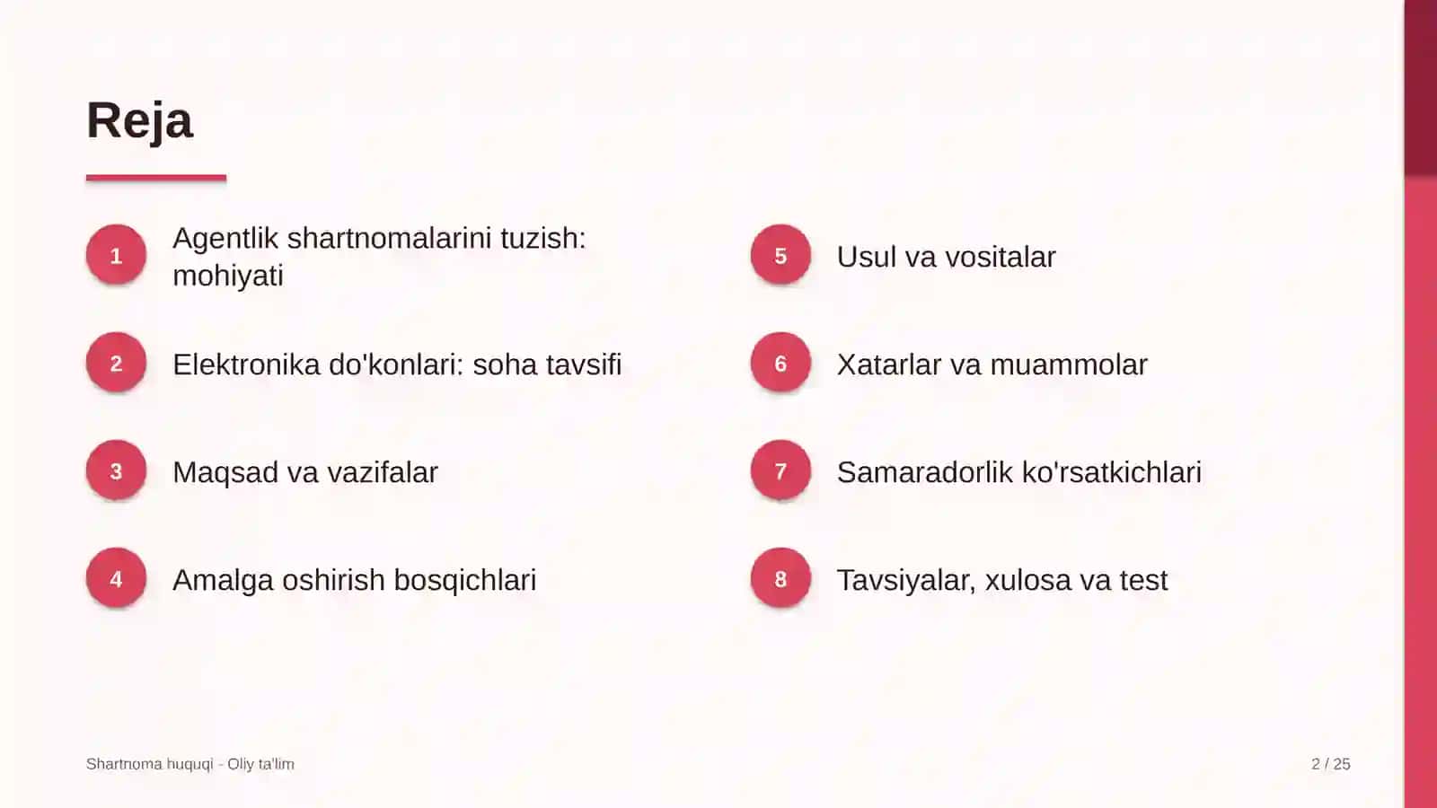 elektronika do'konlarida agentlik shartnomalarini tuzish 9192 2